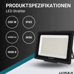 LED-Fluter, 200 W, 4000 K