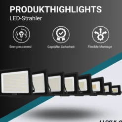 LED-Fluter, 200 W, 4000 K