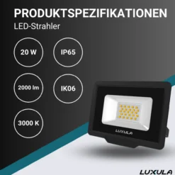 LED-Fluter, 20 W, 3000 K