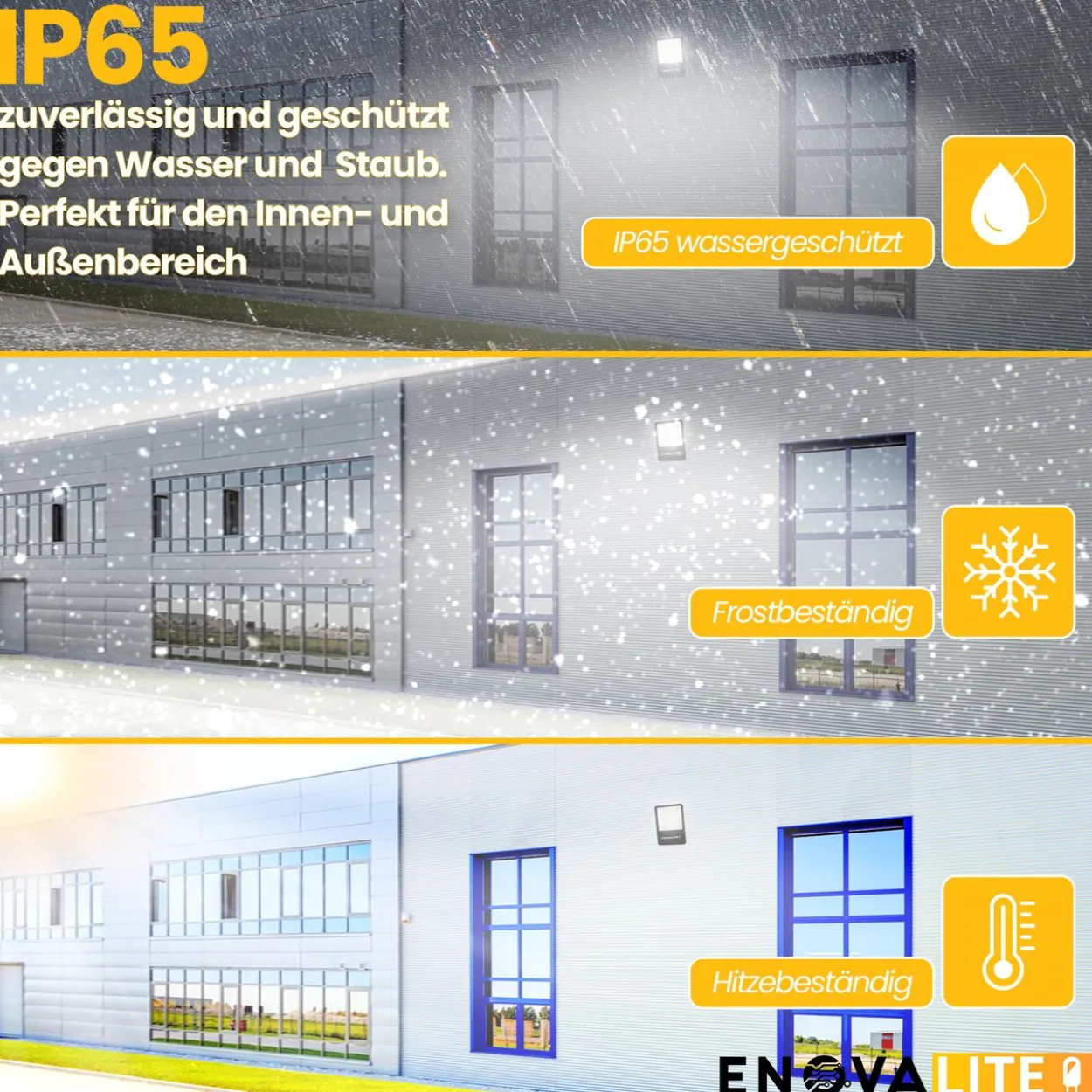 LED-Fluter, 300 W, 4000 K