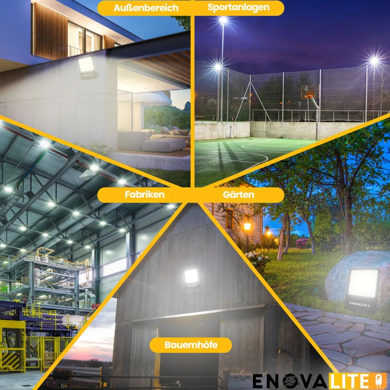 LED-Fluter, 300 W, 4000 K