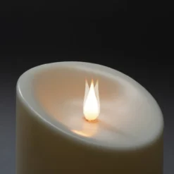 LED Gedenklicht, 8h Timer, 1 flackernde warmweiße Diode, Außen (IP44), Batterie: 2xD 1,5V (exkl.)