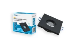 LED Labs Deckenrahmen BONA GU10 – Schwarz, IP44