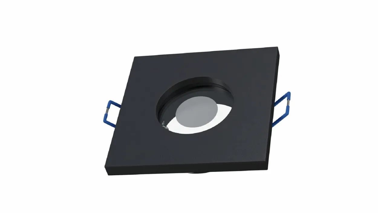 LED Labs Deckenrahmen BONA GU10 – Schwarz, IP44