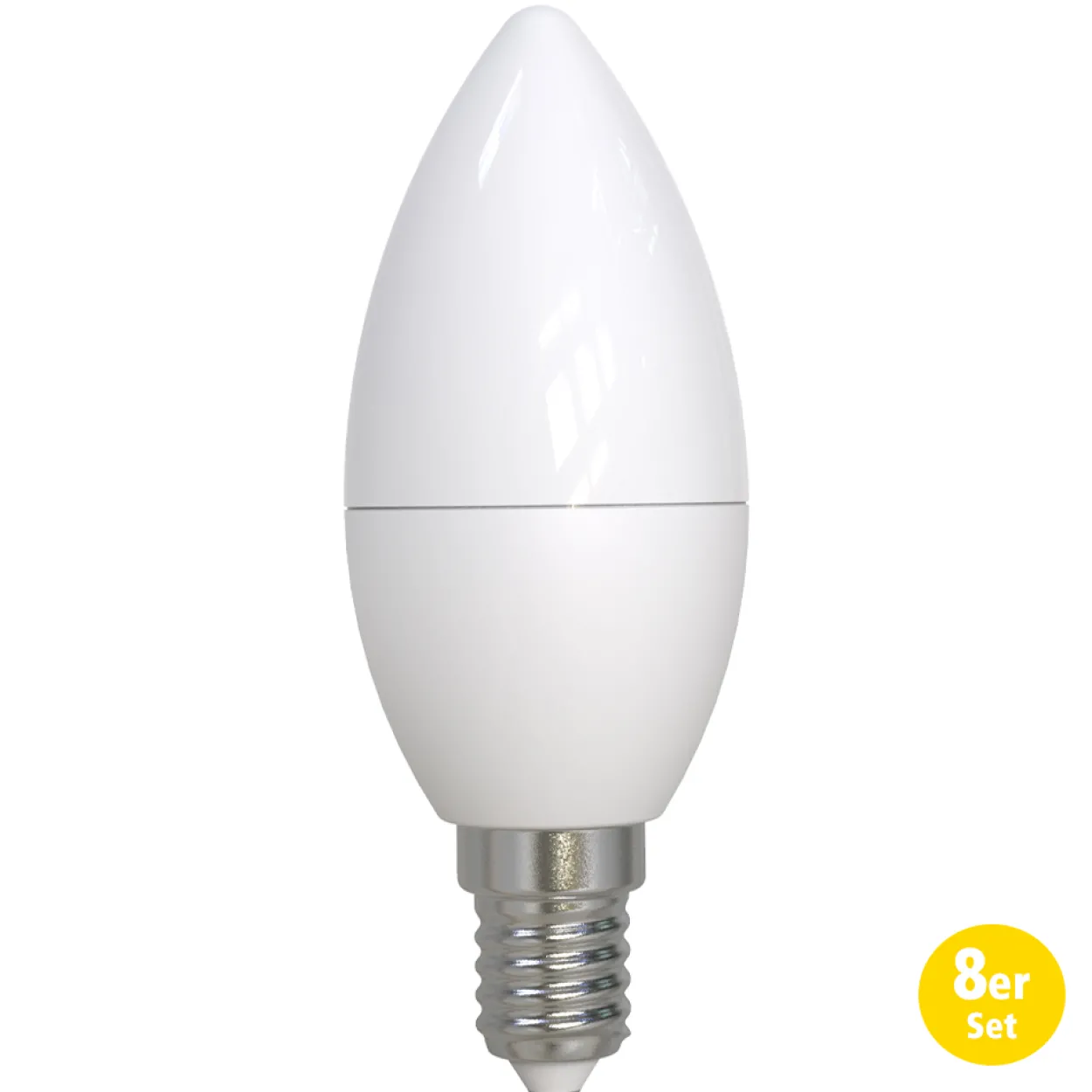 LED- Leuchtmittel 8er Set Kerze