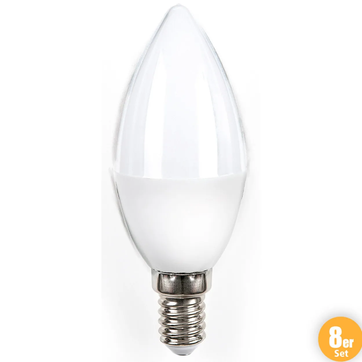 LED-Leuchtmittel, Kerze E14 - 8er-Set
