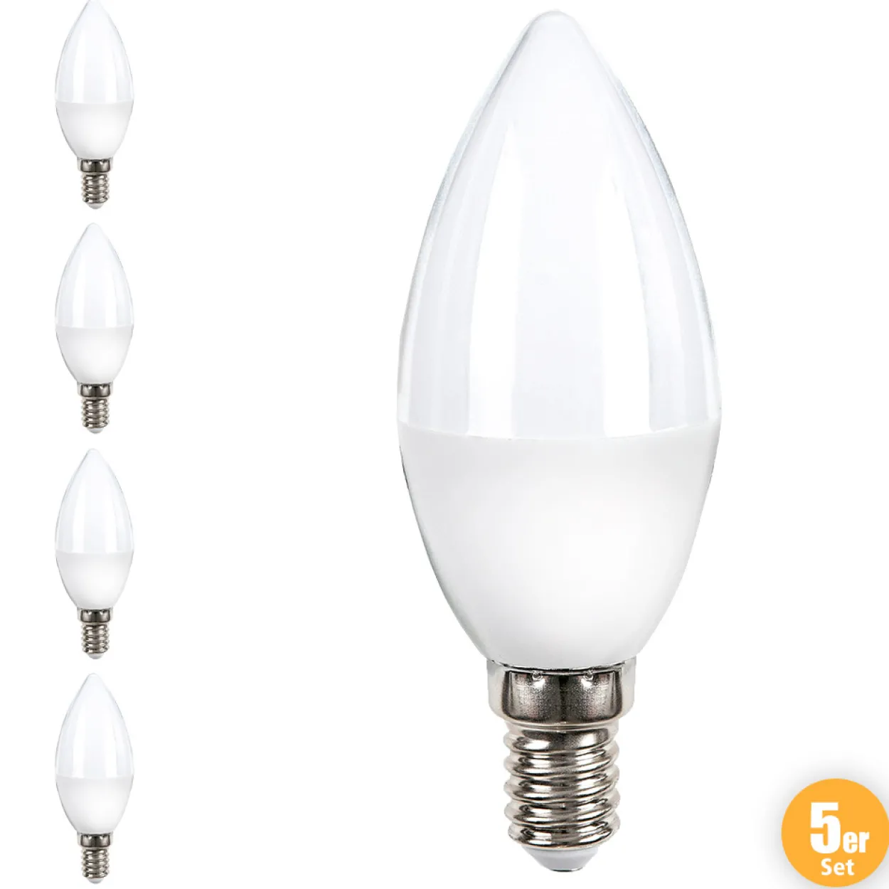 LED Leuchtmittel Kerze - 5er Set