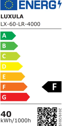 LED Leuchtrahmen, 62x62 cm, 40 W, 4000 lm, 4000 K, steckbar