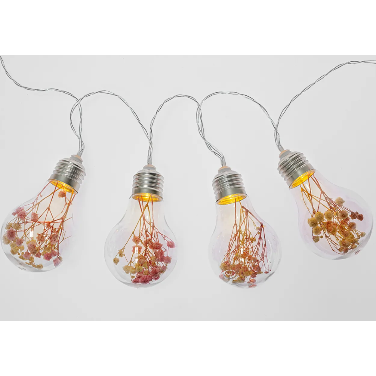 LED-Lichterkette mit transparentem Kabel