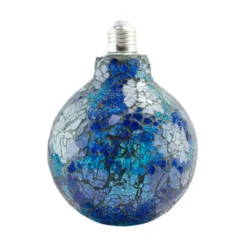 LED-Mosaik-Kugel in Grün-Blau mit E27-Fassung G125 4W