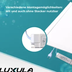 LED-Panel mit Farbtemperaturwechsel CCT, 3000-6000 K, 62x62 cm, Back-lit, 36W, 3600 lm