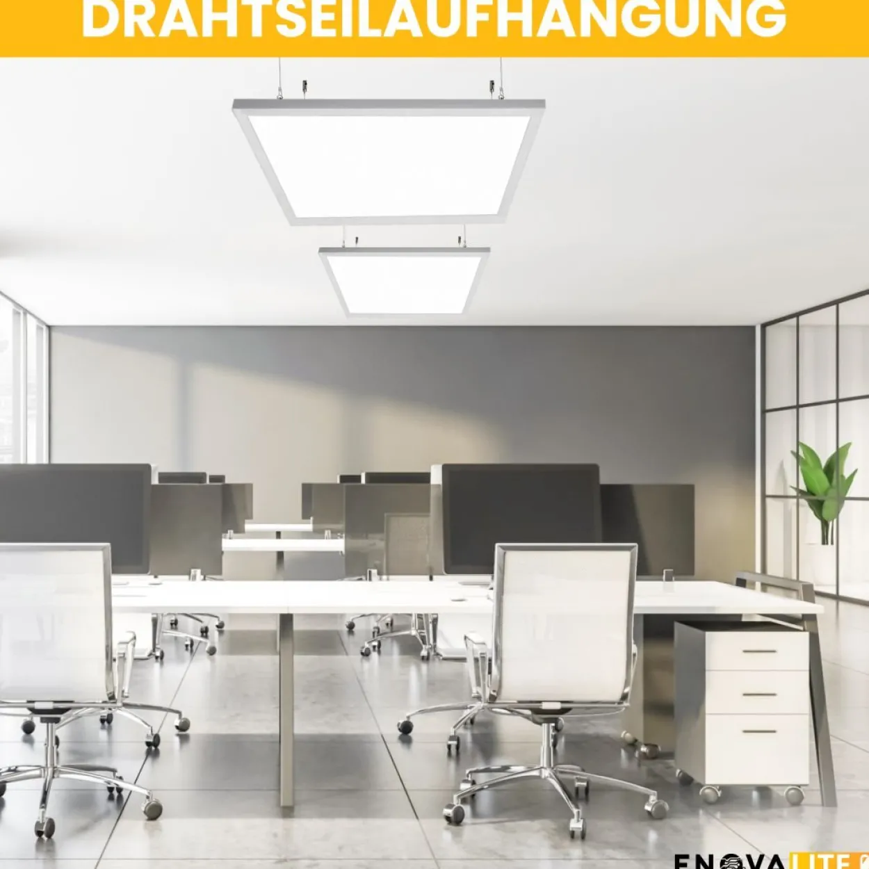LED Panel, 62x62 cm, 36 W, 3600 lm, 3000 K, UGR<19,Philips Driver