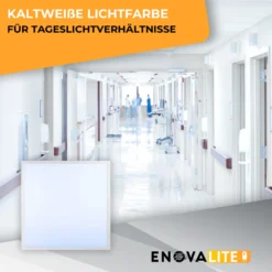 LED Panel, 62x62 cm, 36 W, 3600 lm, Rasterleuchte, 6000 K, inkl Philips Netzteil