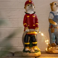 LED-Solar-Erdmännchen, Feuerwehr