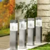 LED-Solar-Gartenlampe - 4er Set