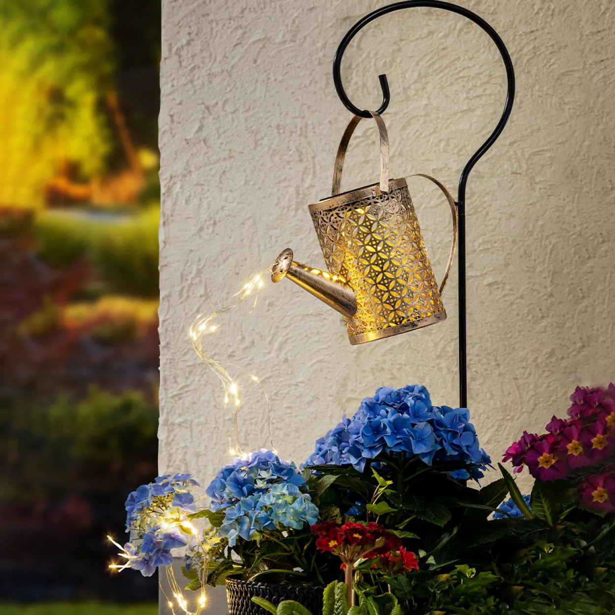 LED-Solar-Gießkanne - Warmweiß