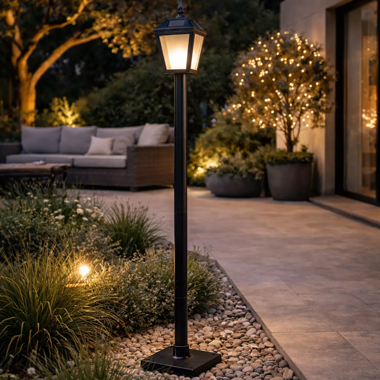 LED-Solar-Laterne Modern 4 in 1