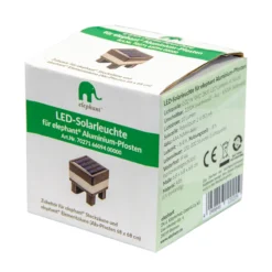 LED-Solarleuchte für Aluminium Pfosten