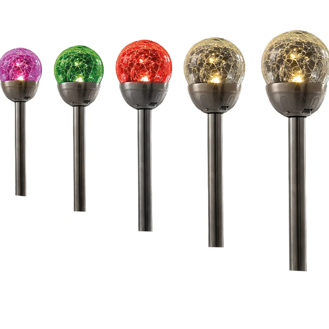 LED-Solar-Leuchten 5er-Set