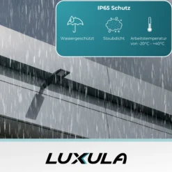 LED Straßenleuchte, grau, 50 W, 6000 lm, 4000 K (neutralweiß), IP65, Wand- und Mastmontage