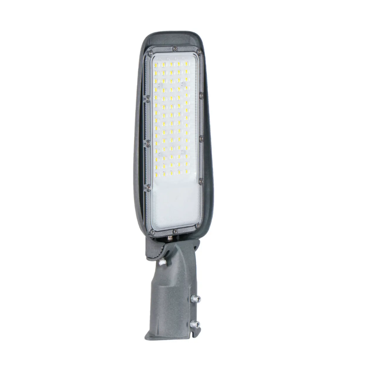 LED Straßenleuchte, 150 W, 3000 K (warmweiß), 15000 lm, grau, IP65, Wand- und Mastmontage