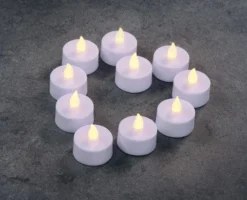 LED Teelichter, 10er - Warmweiß