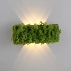 LED Wandleuchte GREEN CARLO, mit echtem Moos, 3000 K