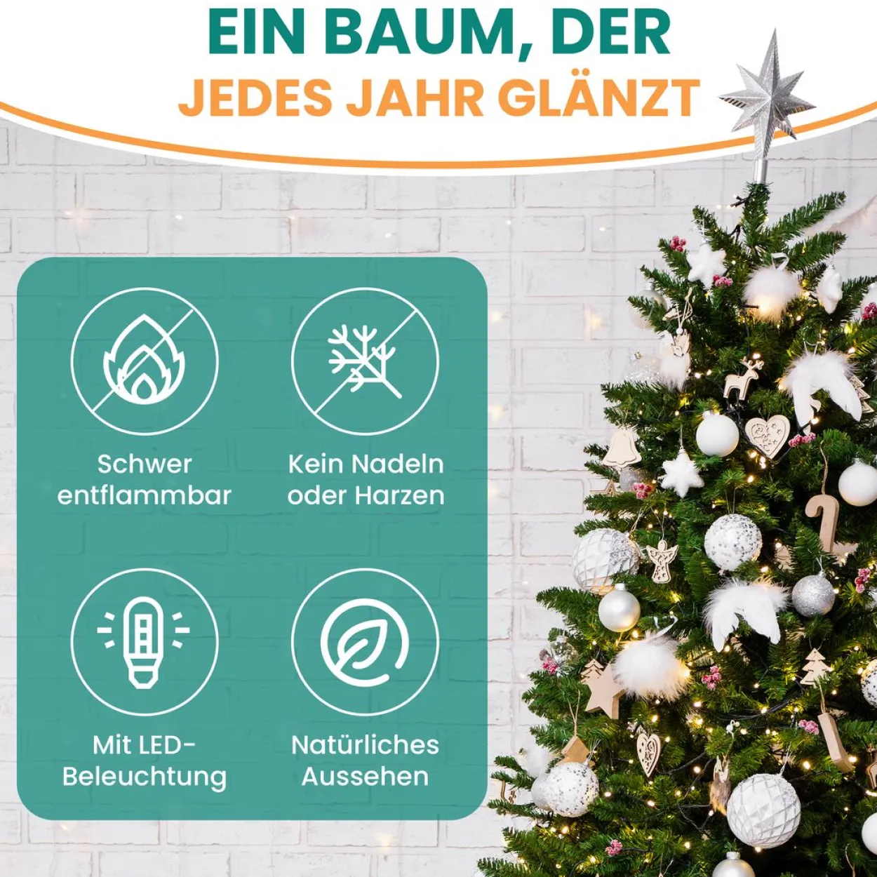 LED Weihnachtsbaum Bontree Tanne 180 cm