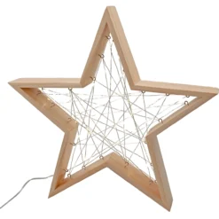 LED-Weihnachts-Dekoration "LED Holzstern"