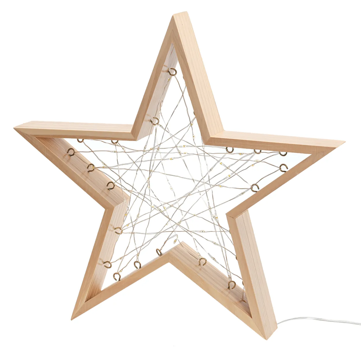 LED-Weihnachts-Dekoration "LED Holzstern"