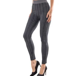 Leggings mit Zopfmuster