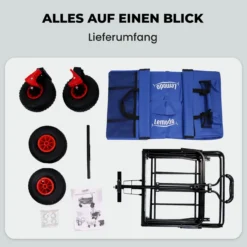 Lemodo Bollerwagen faltbar, blau