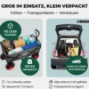 Lemodo Bollerwagen faltbar, grau