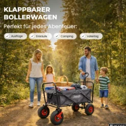 Lemodo Bollerwagen faltbar, grau