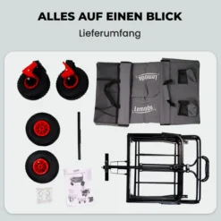Lemodo Bollerwagen faltbar, grau