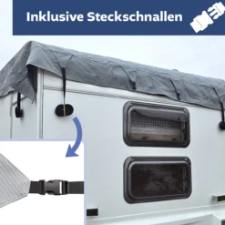 Lemodo Dachschutzplane für Wohnwagen, L 650 x 300 cm (LxB)