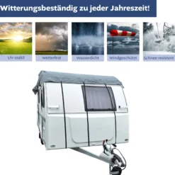 Lemodo Dachschutzplane für Wohnwagen, XL 700 x 300 cm (LxB)