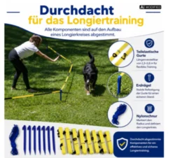 Lemodo Longier-Set für Hunde, Radius 3-3,5m