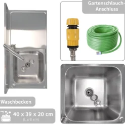 Lemodo Spültisch freistehend, L 100x51,5x100 cm