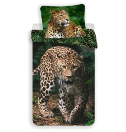 Leopard Design Kuschelige Bettwäsche Baumwolle, 140x200 cm & 70x90 cm