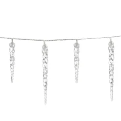 Lichterkette Eiszapfen 40 LED inkl Fernbedienung 104m blau