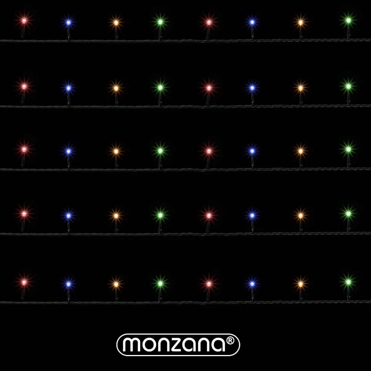 Lichterkette 200 LED 20m bunt
