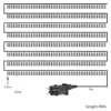 Lichterkette 400 LED 40m warm weiß