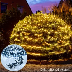 Lichterkette 20 m mit 1000 LEDs, Kaltweiß