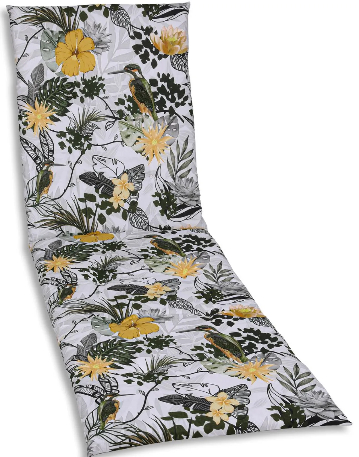 Liegenauflage Eisvogel grün-gelb