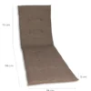 Liegenauflage Uni taupe