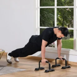Liegestützgriffe 2er Set rutschfest Push Up Griffe Push up Bars Parallettes Liegestützen für Muskeltraining und Krafttraining Stahl