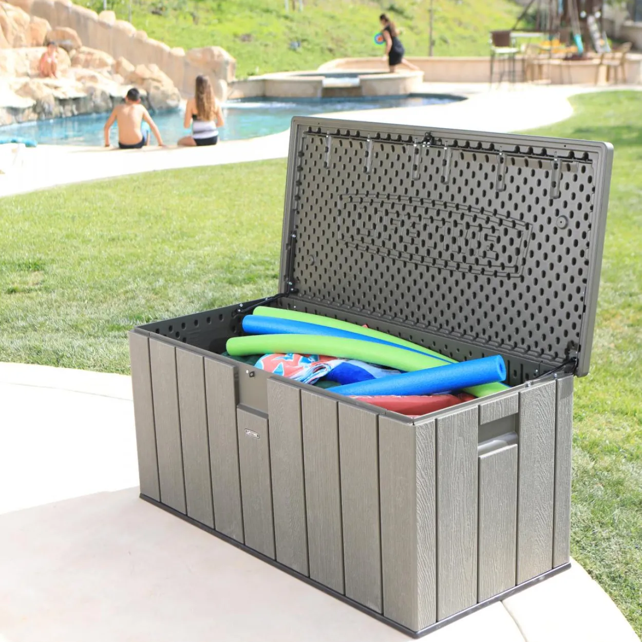 Lifetime Kissenbox Dunkelgrau 570 Liter