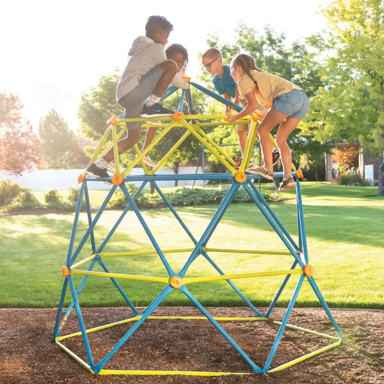 Lifetime Kletterturm Geodome blau/lime