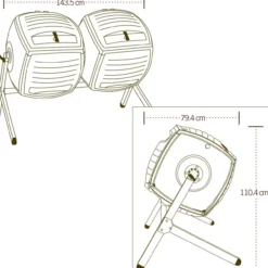 Lifetime Kompost Zwilling